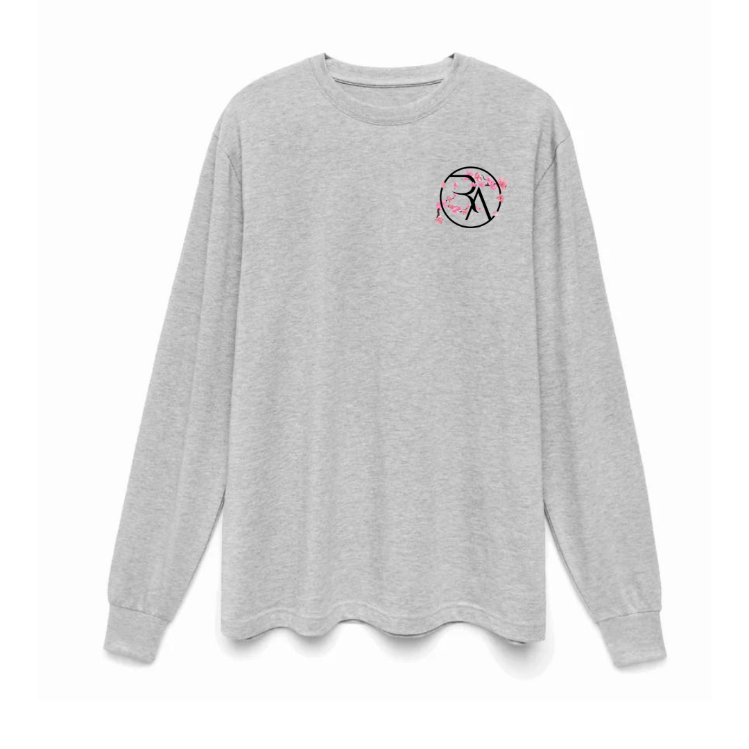 MONOGRAM BLOSSOM LONG SLEEVE TEE (POCKET)