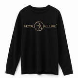 3D GOLD ENCIRCLED MONOGRAM TRADEMARK LONG SLEEVE TEE