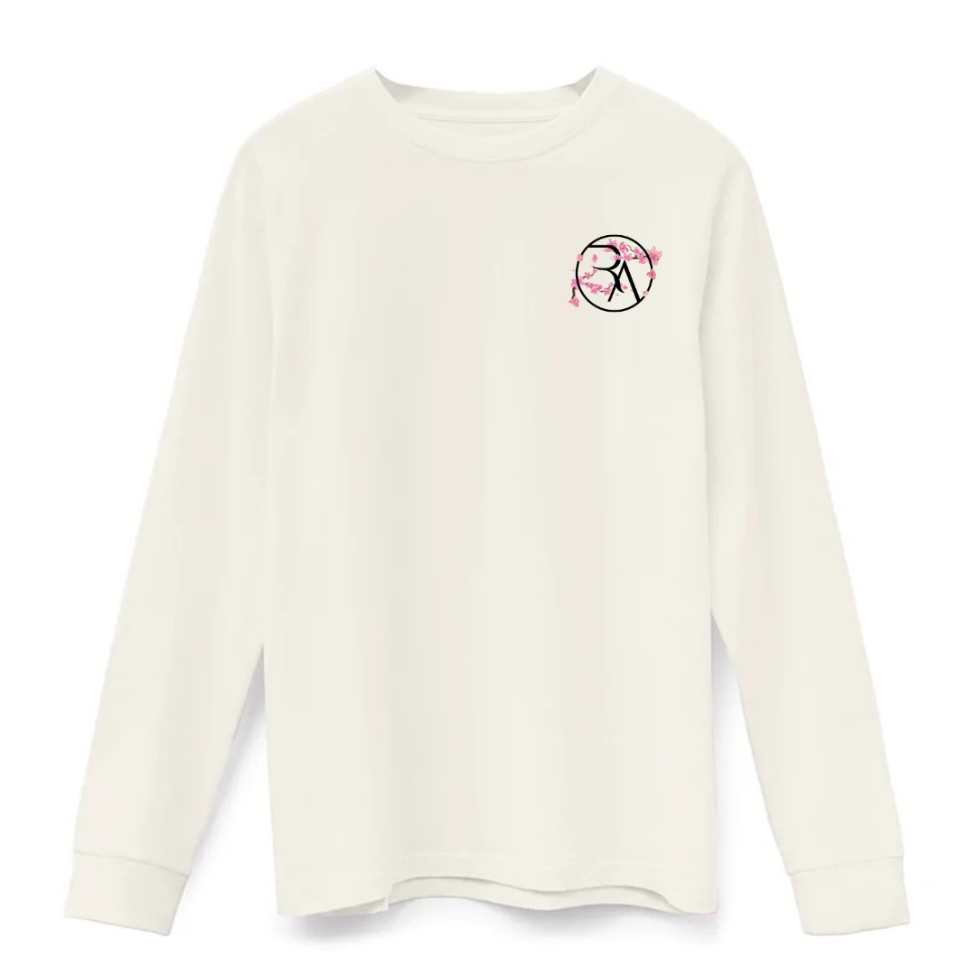 MONOGRAM BLOSSOM LONG SLEEVE TEE (POCKET)