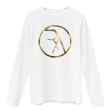 3D MACRO GOLD MONOGRAM LONG SLEEVE TEE