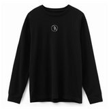 MICRO MONOGRAM EMBROIDERED LONG SLEEVE TEE (CENTER)