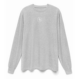 MICRO MONOGRAM EMBROIDERED LONG SLEEVE TEE (CENTER)